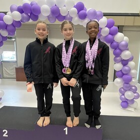 Félicitations aux 4 athlètes de l'école La Source qui ont participé à la compétition de gymnastique artistique au club Muskoka Limberettes le 29 et 30 novembre, 2025.